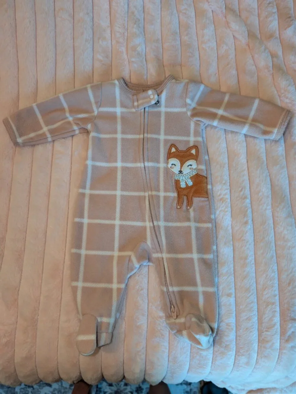 6 Carter's Newborn Baby Girl Bodysuits Winter Bundle